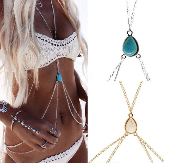 Boho Inspired Body - Waist Chain | Multi View 